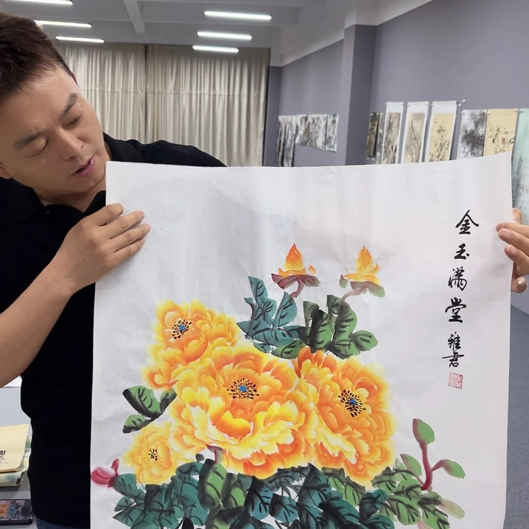 国画国画老师手绘作品