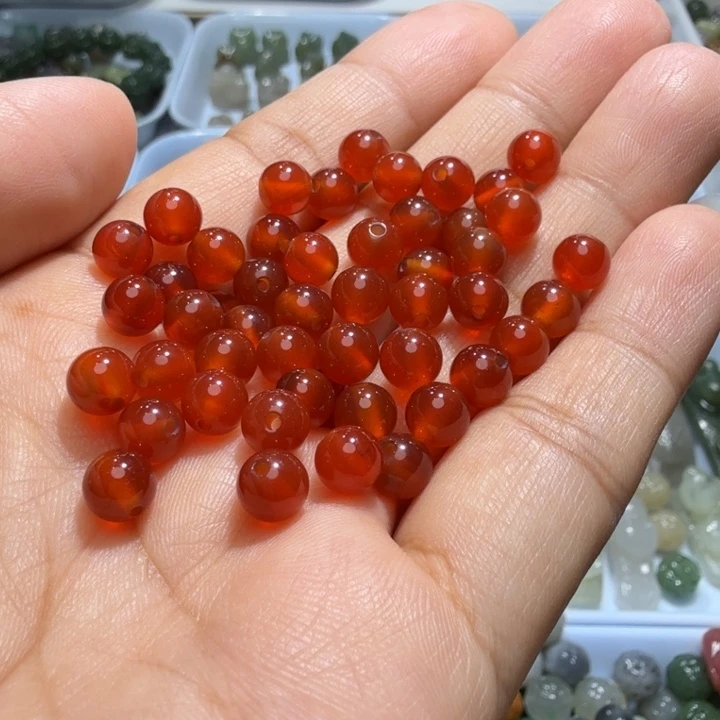 未镶嵌和田玉珠宝半成品卡六50颗