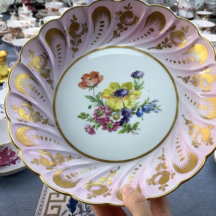 中古欧瓷瓷器小房子