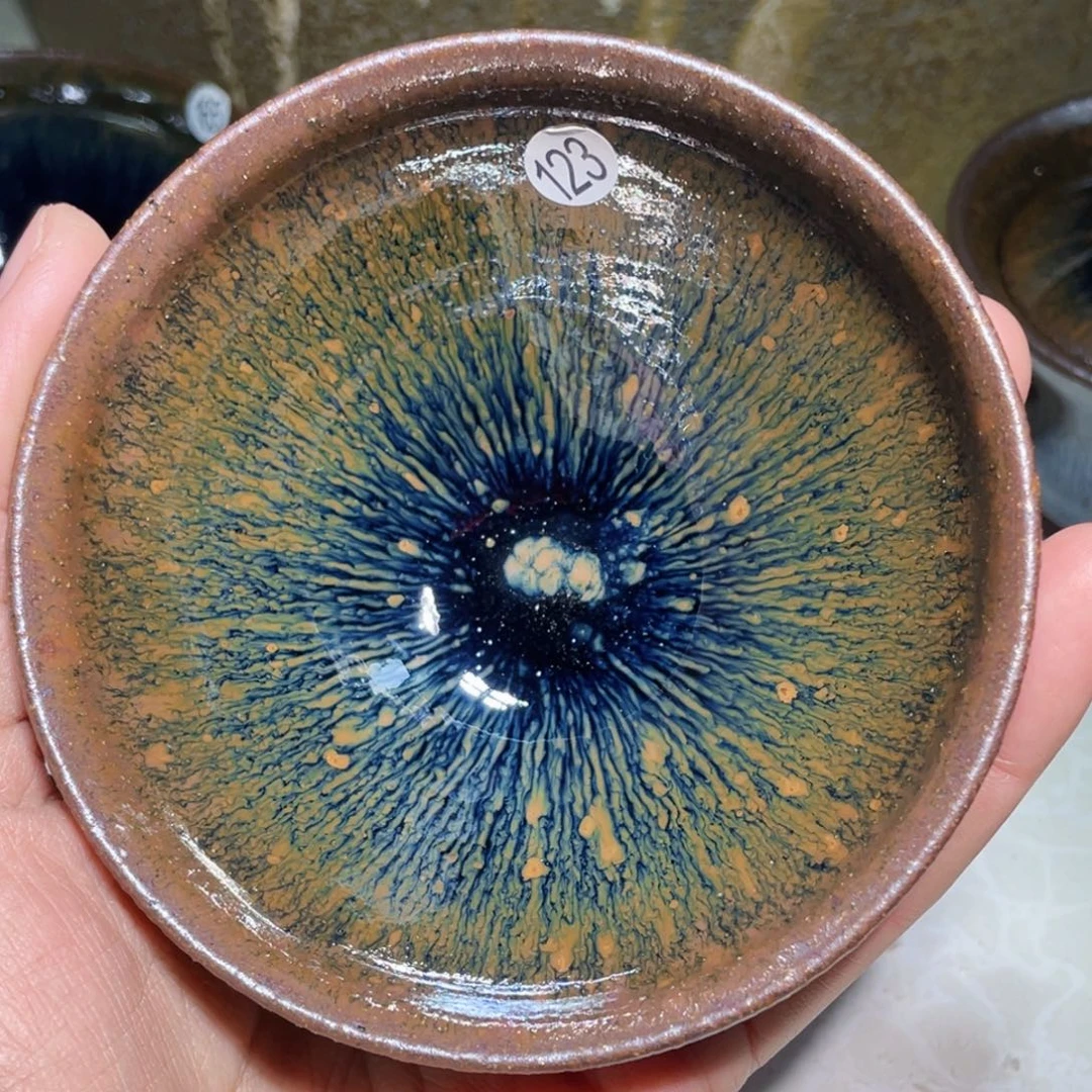 茶盏龙窑柴烧建盏123