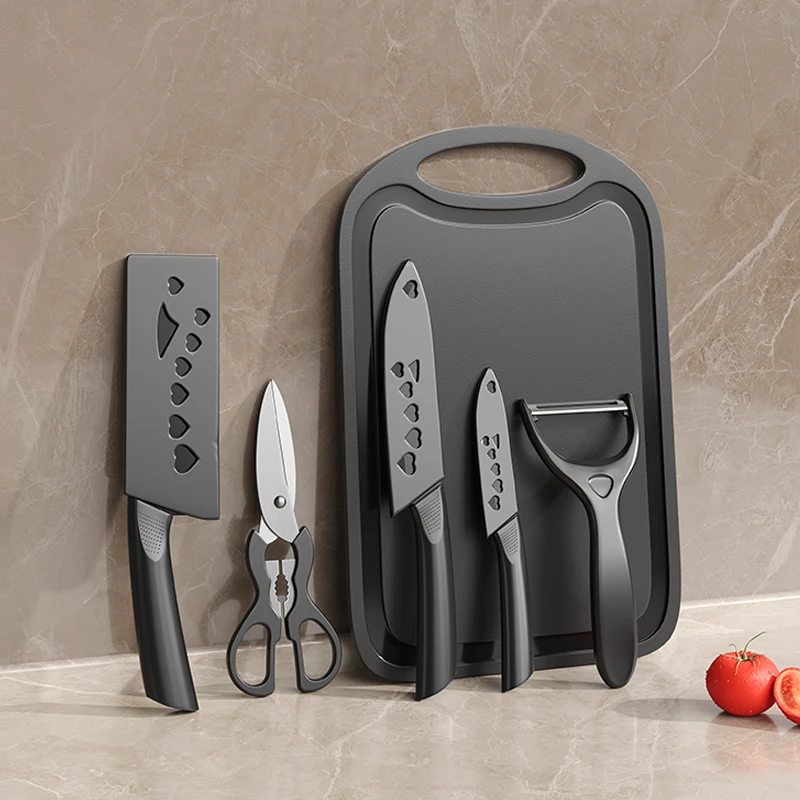 四件套厨房刀具套装菜刀家用组合切片刀水果刀厨刀面包刀辅食刀