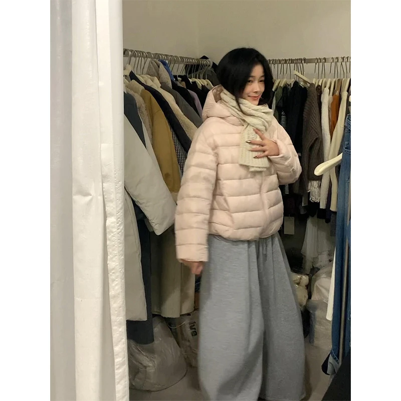 parkyeon慵懒风宽松显瘦保暖面包服外套女高级感时髦长袖连帽棉袄