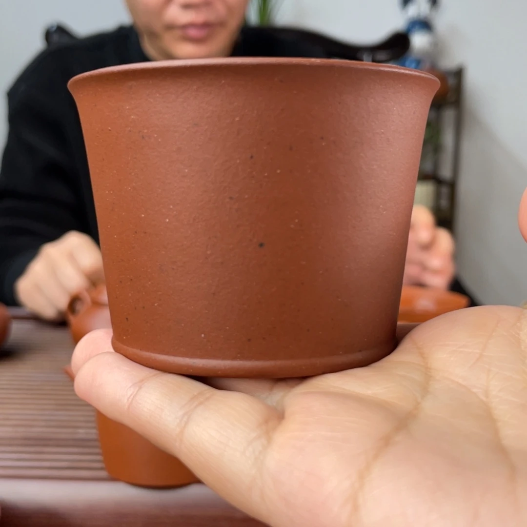 茶杯红泥老红泥马蹄杯120cc
