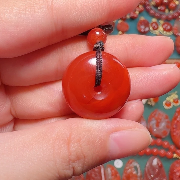 南红玛瑙未镶嵌吊坠