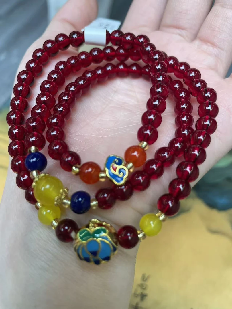 s1128石榴石多圈手串