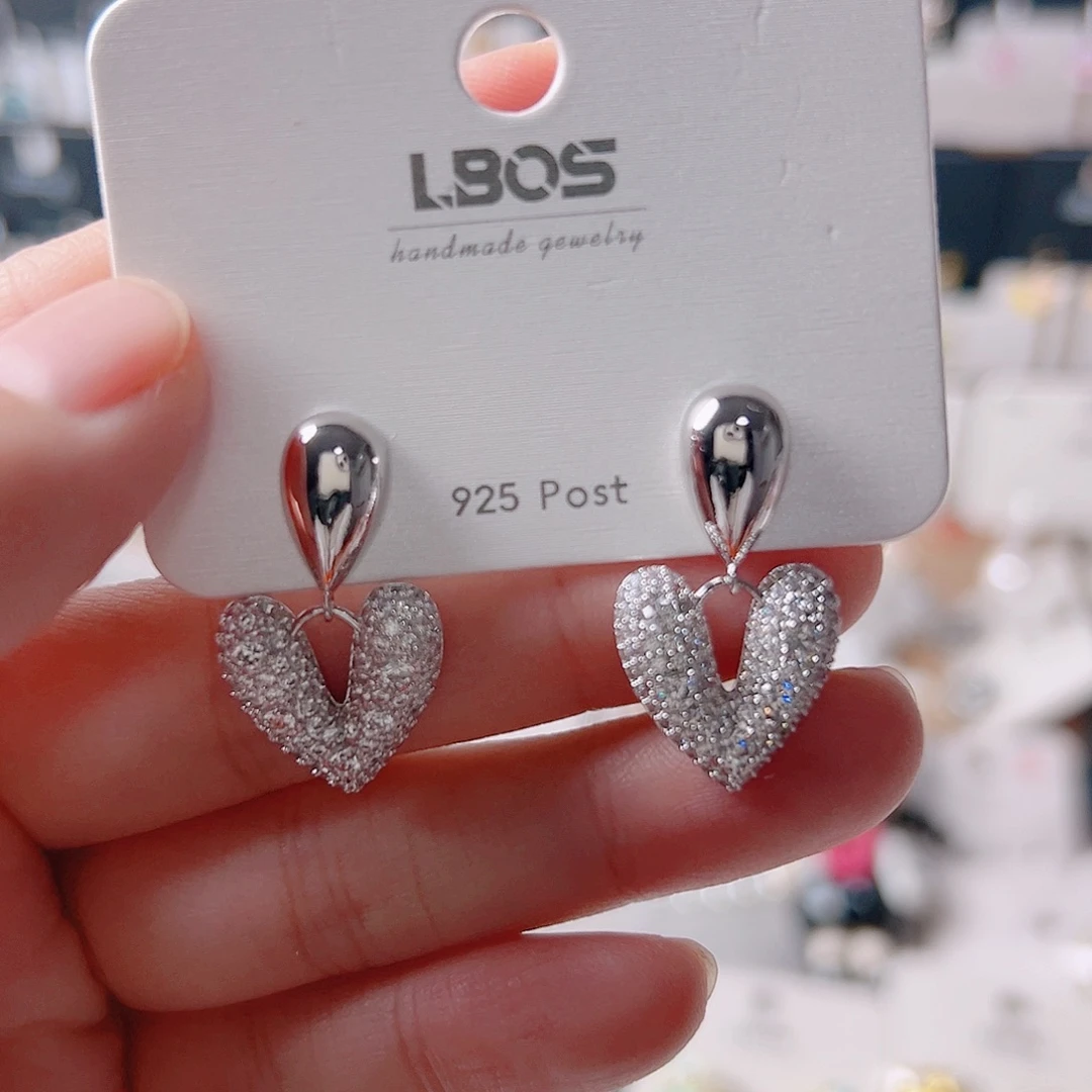 琉璃纯铜合金耳环的