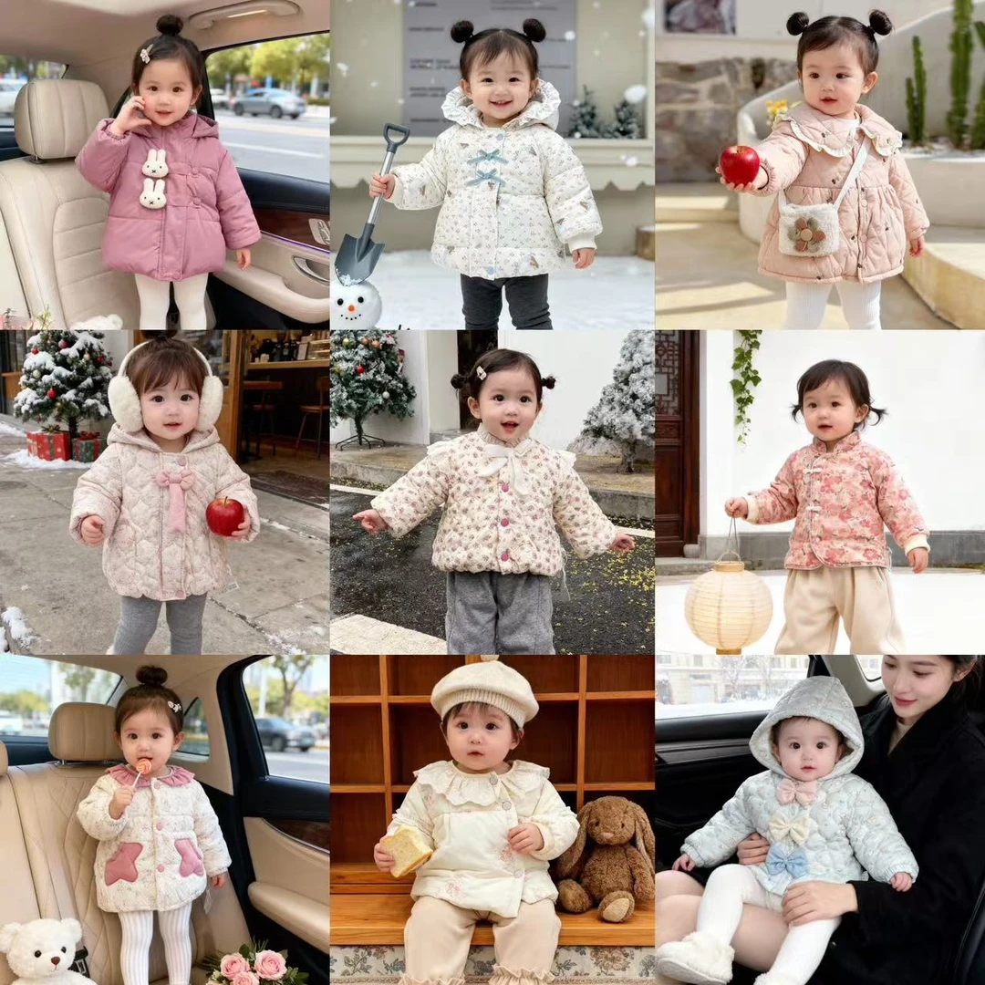 ZH女童童装棉服2025新款冬季外套加厚保暖洋气儿童棉袄ZH-Q-D01