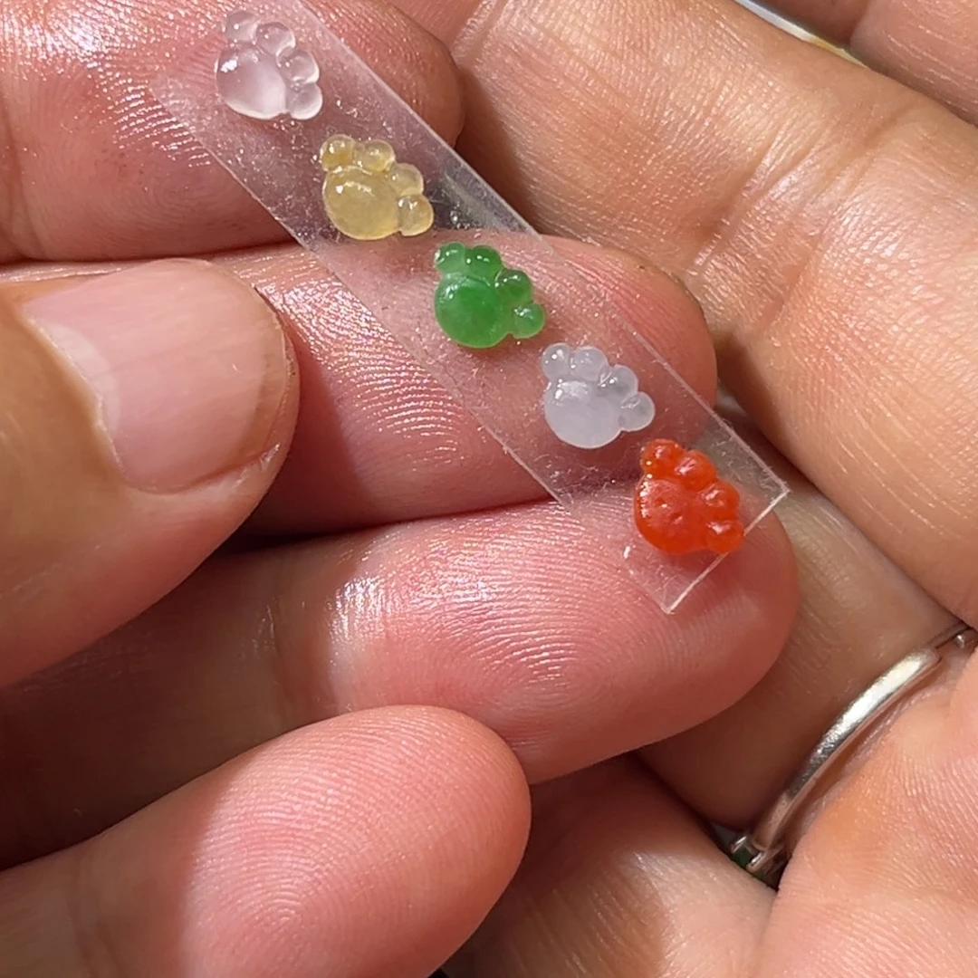 定制翡翠未镶嵌猫爪