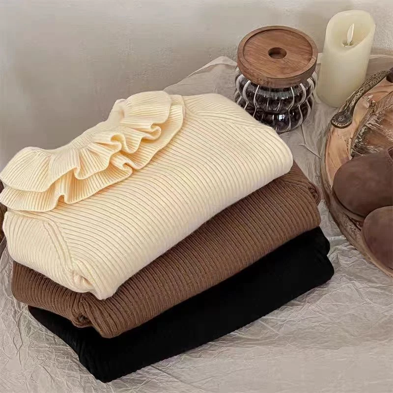 现货Z223女童冬季翻领毛衣