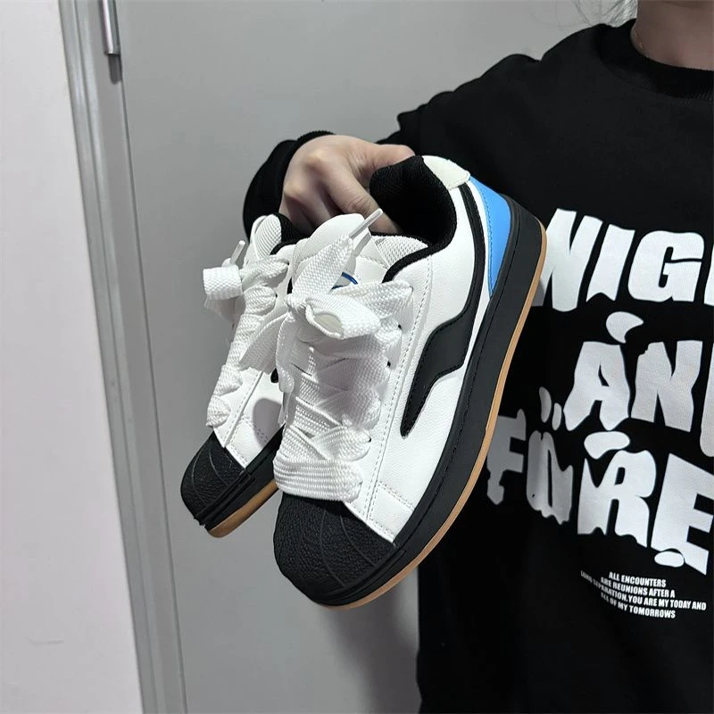 韩版小众贝壳头板鞋女ins百搭学生小白鞋休闲面包鞋2024秋季新款