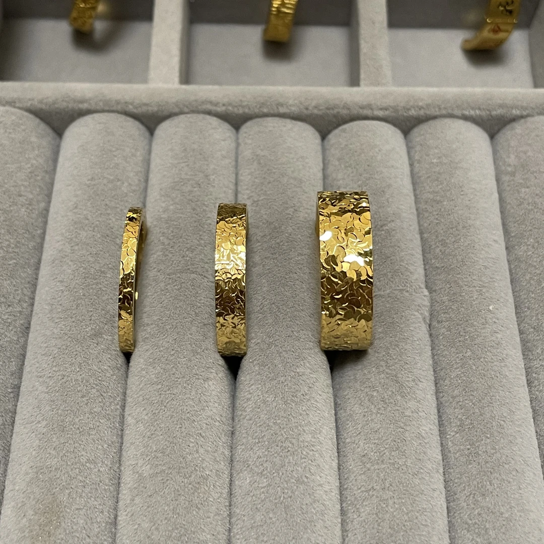 铜合金戒指 YOUY高定【碎冰冰】男女简约轻奢情侣时尚对对戒