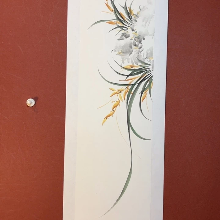 国画听兰老师花鸟