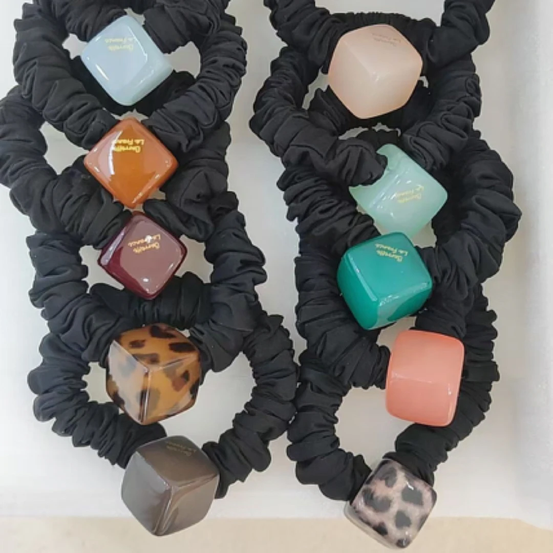 泡菜高弹方块面膜圈发绳