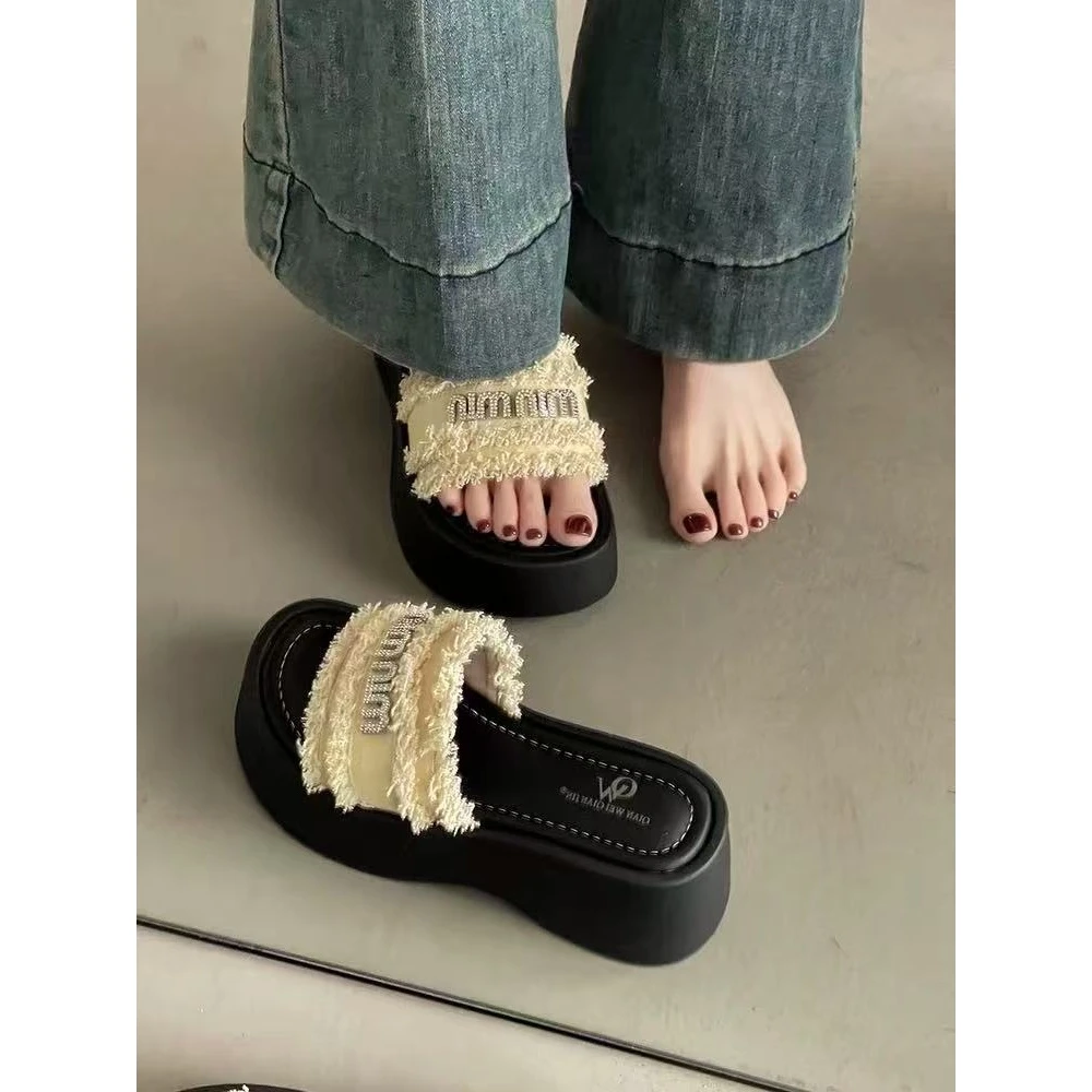 3530网红超火厚底百搭沙滩拖鞋