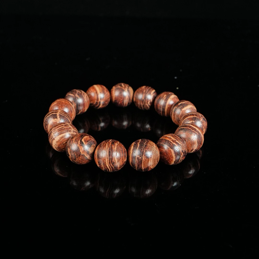 B8309 海南小叶降真香千层甲手串 1.5cm 23.5g