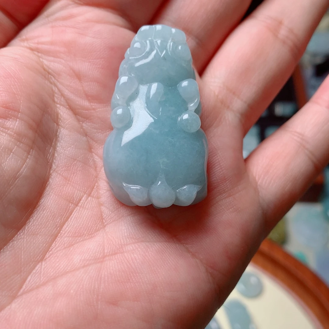 颈饰未镶嵌翡翠缅甸翡翠貔貅吊坠