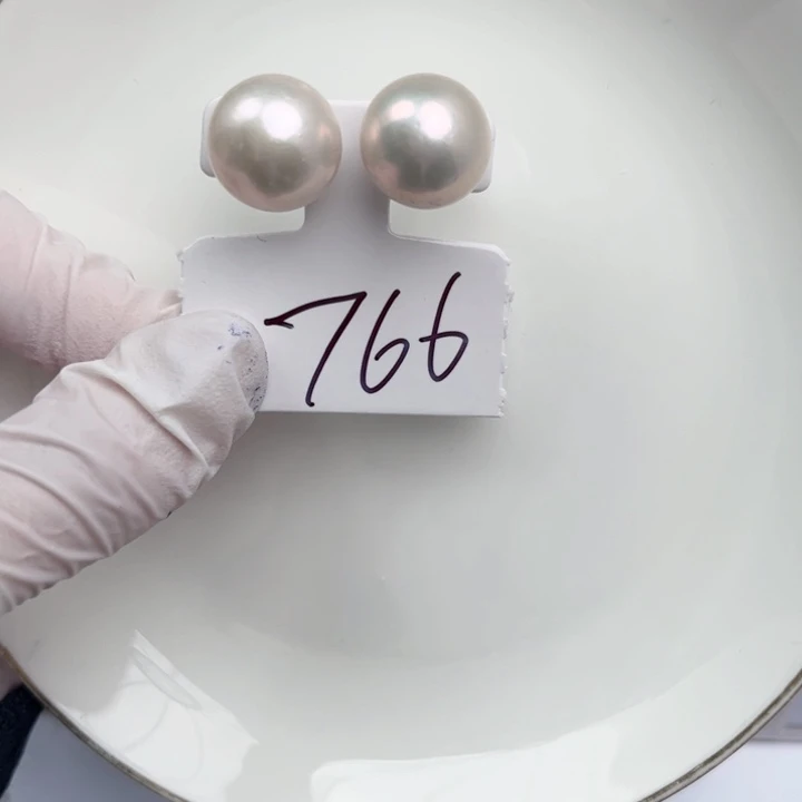 淡水珍珠耳饰合金
