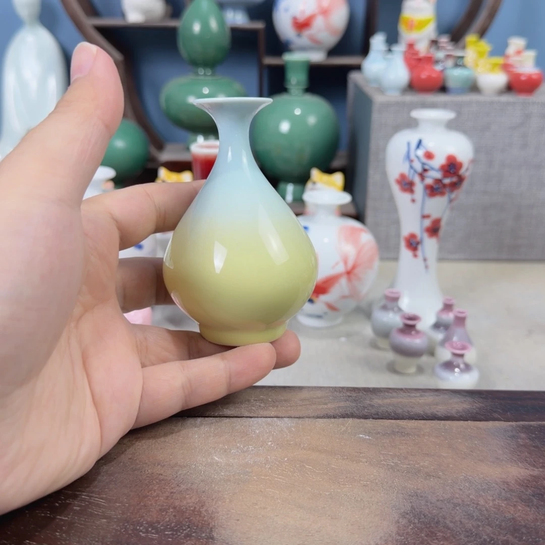 陶瓷手工小花器摆件