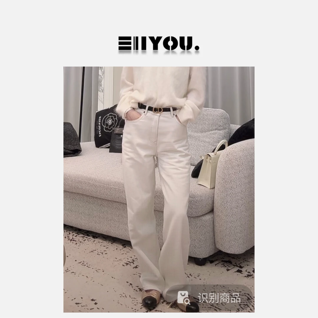 【ENYOU定制】暖心绒 直筒加绒牛仔裤