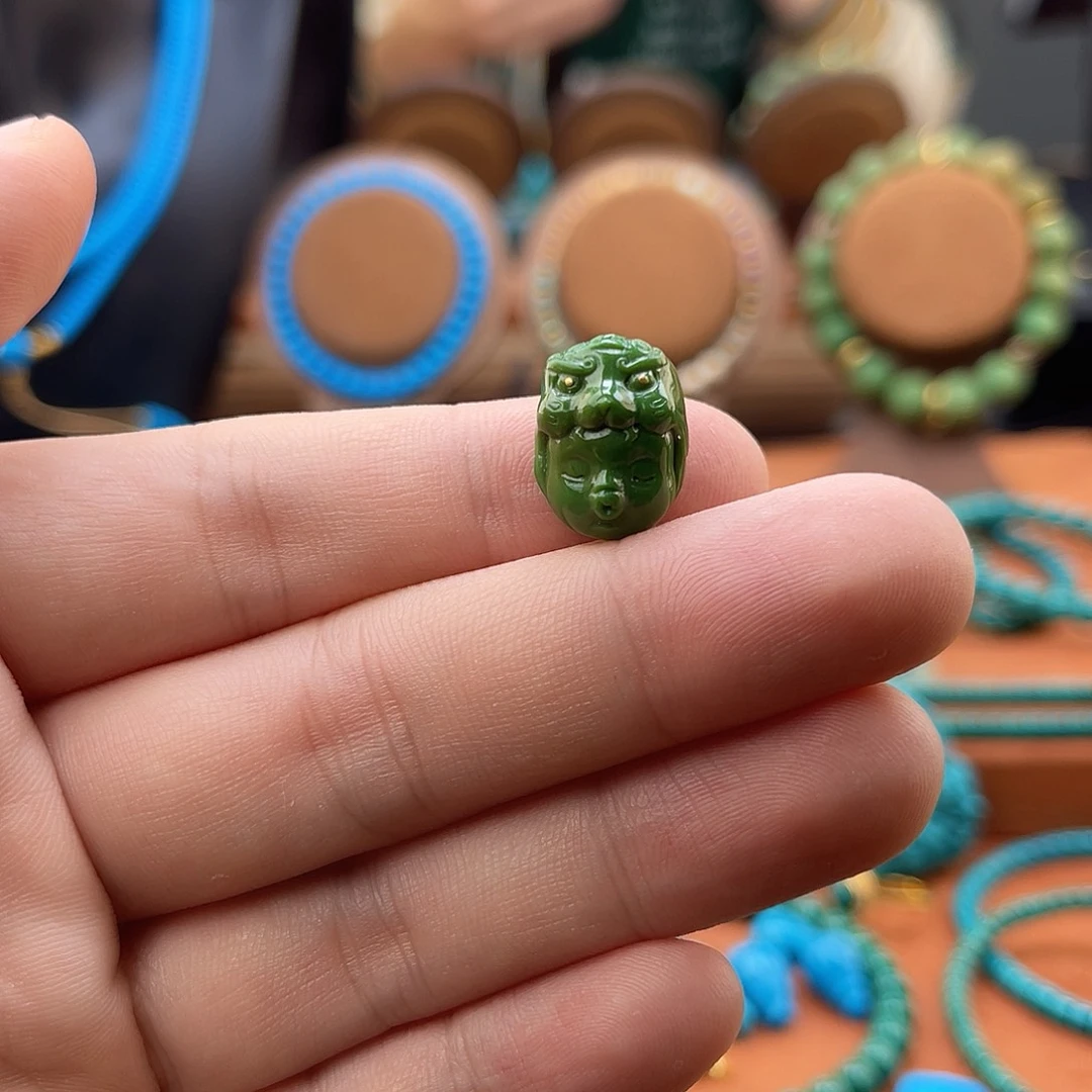 绿松石18K金镶嵌配饰