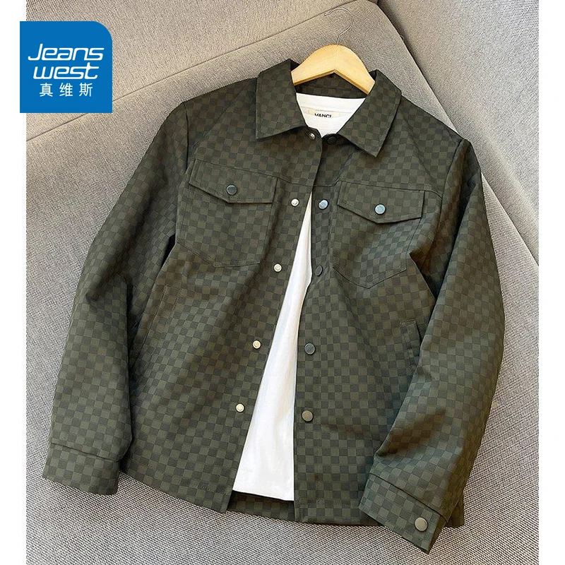 真维斯2025秋季新款男装春秋款休闲上衣男士百搭宽松防风夹克外套