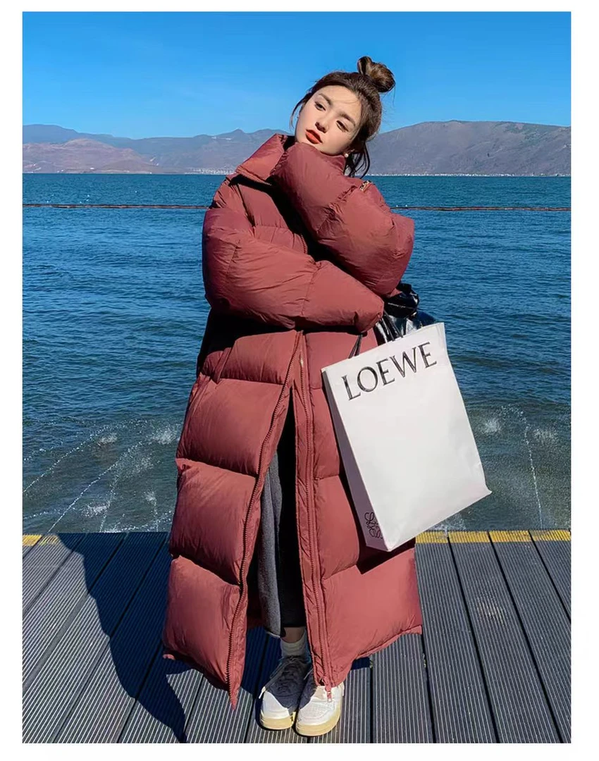 【奢品集合】黑色长款羽绒服女过膝到脚加厚2025新款大被子冬季外套