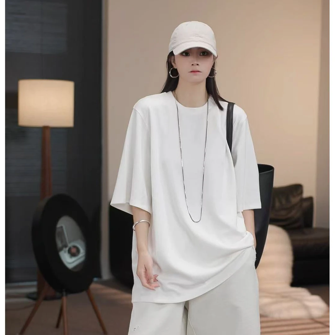 卢尚简约百搭空气冰感短袖扩版T恤1251