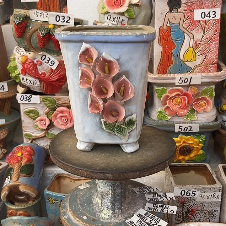 粗陶材质多肉花盆