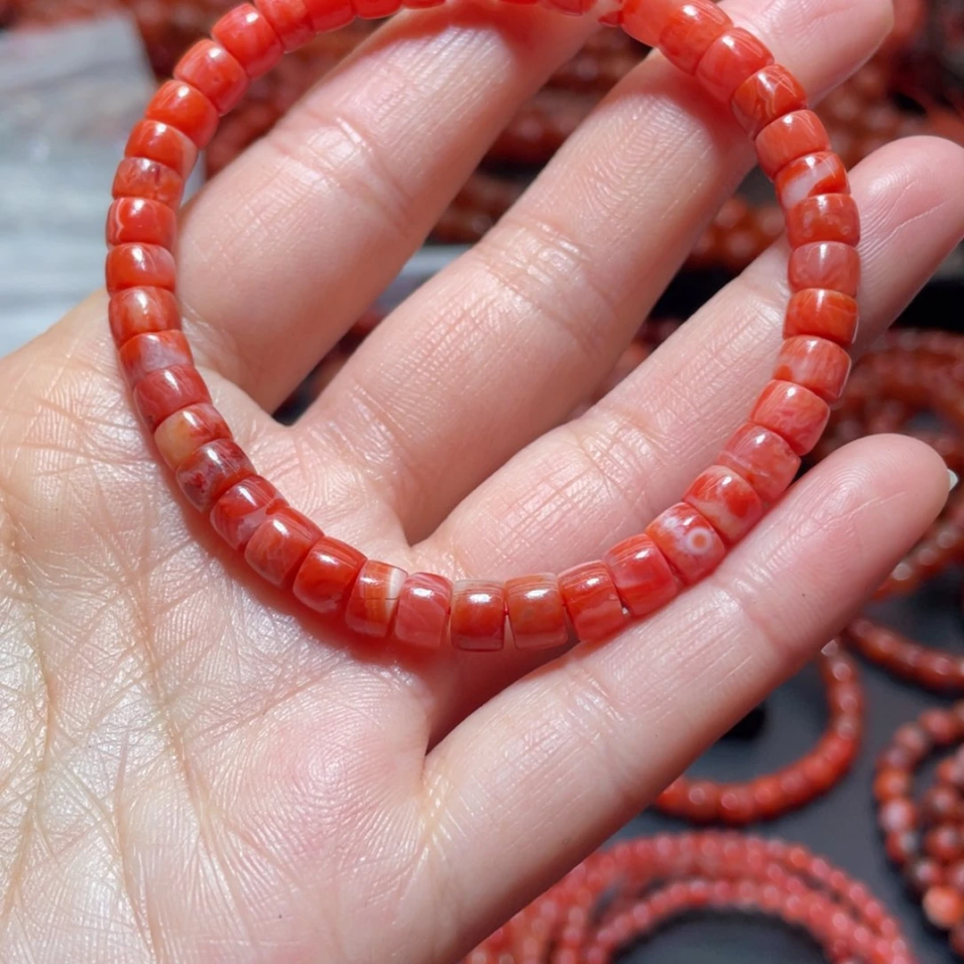 南红玛瑙手链未镶嵌
