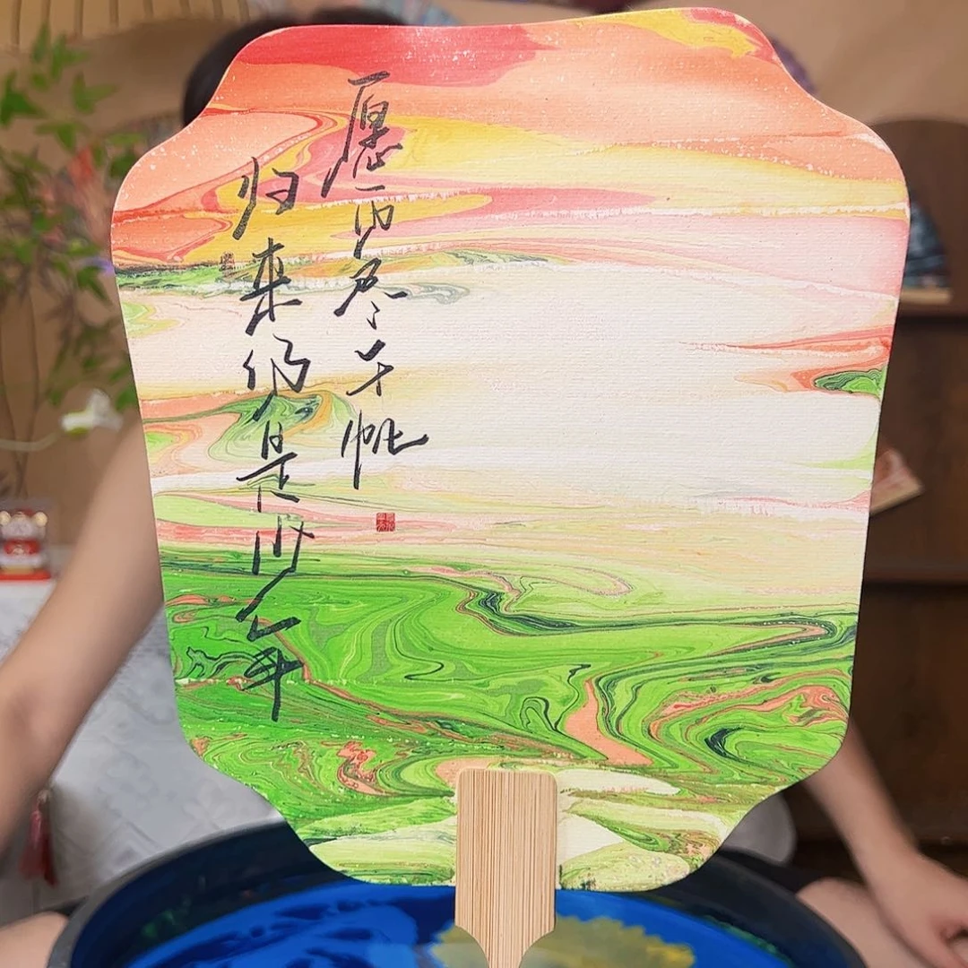 扇子非遗团扇 成品制作