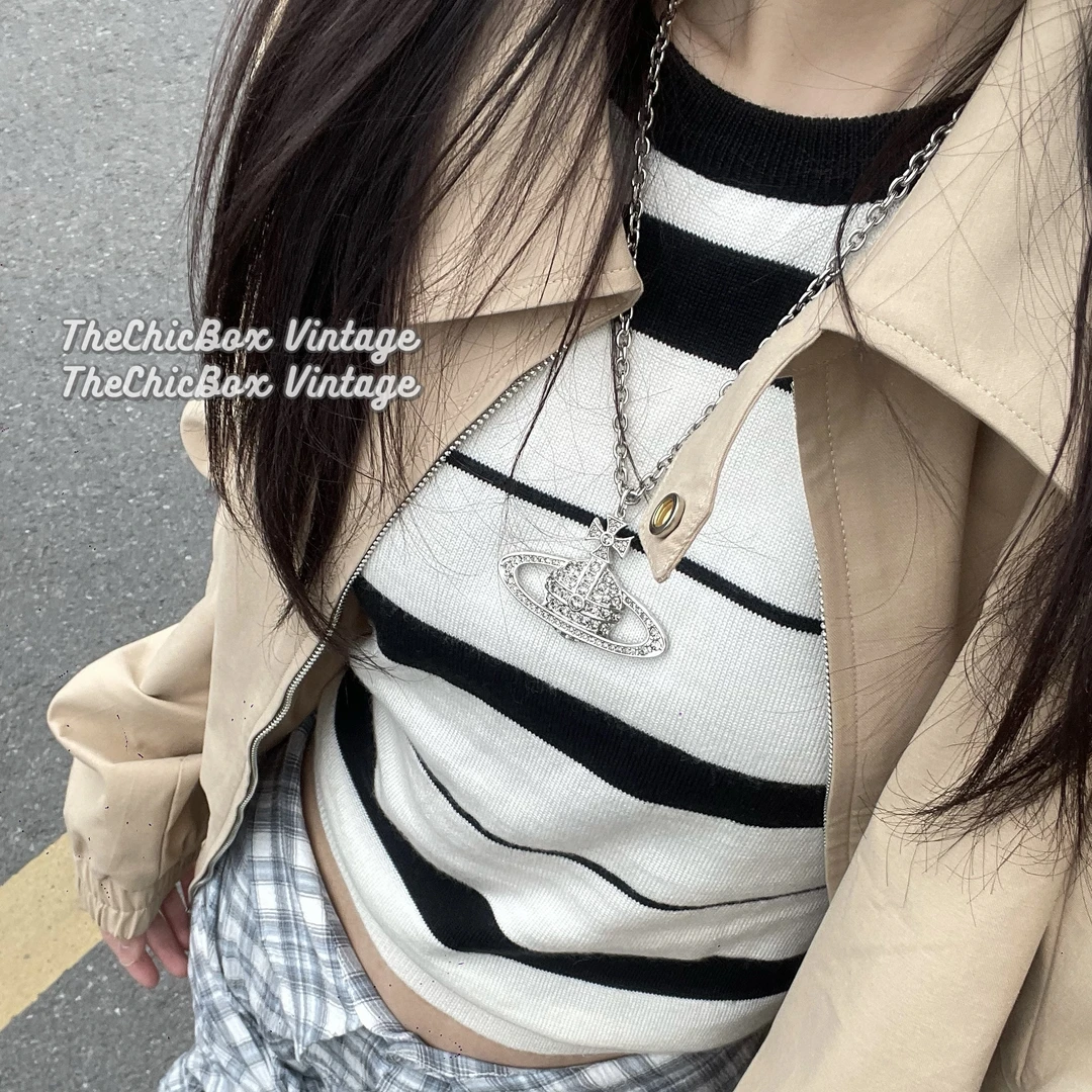 全新未使用 Vivienne Westwood/薇薇安·威斯特伍德 只盒/土星项链