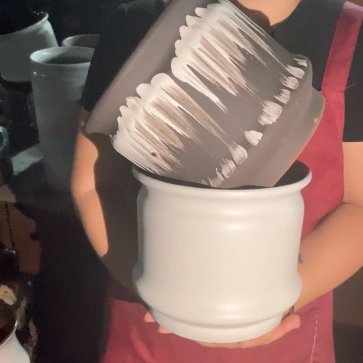 紫砂花盆口20高18正品正品