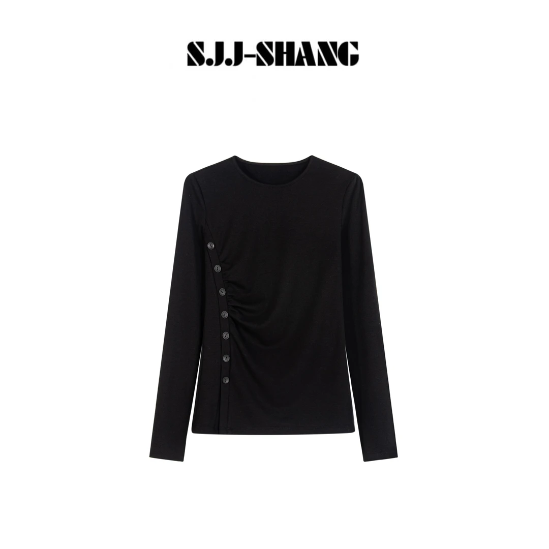 SJJ-SHANG【唯度T】反对称美学轻线条提花精织T恤上衣q135651p