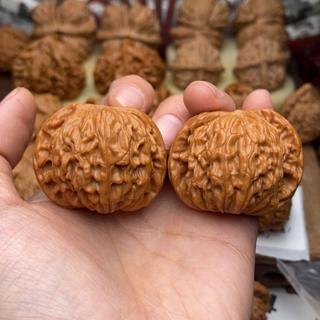 文玩核桃把件113号40.5磨盘