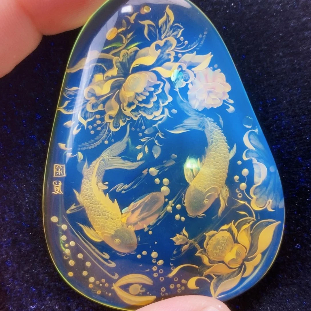 【闪购商品】未镶嵌吊坠(不含链)琥珀（花珀）