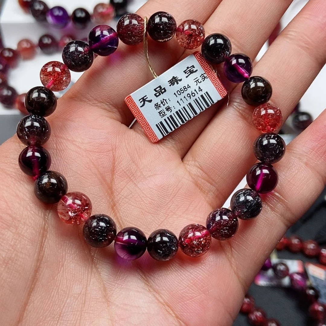 未镶嵌水晶手链黑加仑超七1119614