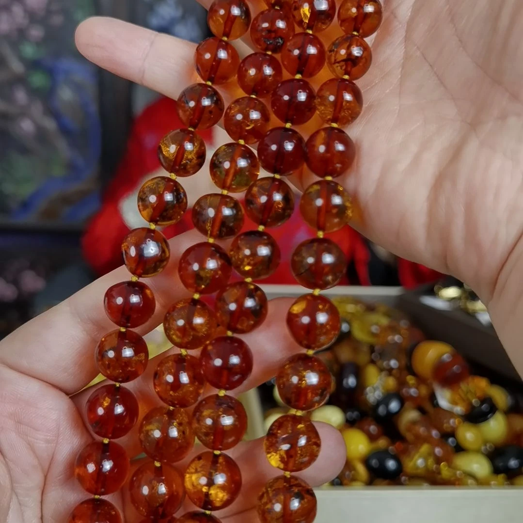 琥珀颈饰未镶嵌多样性发货其一