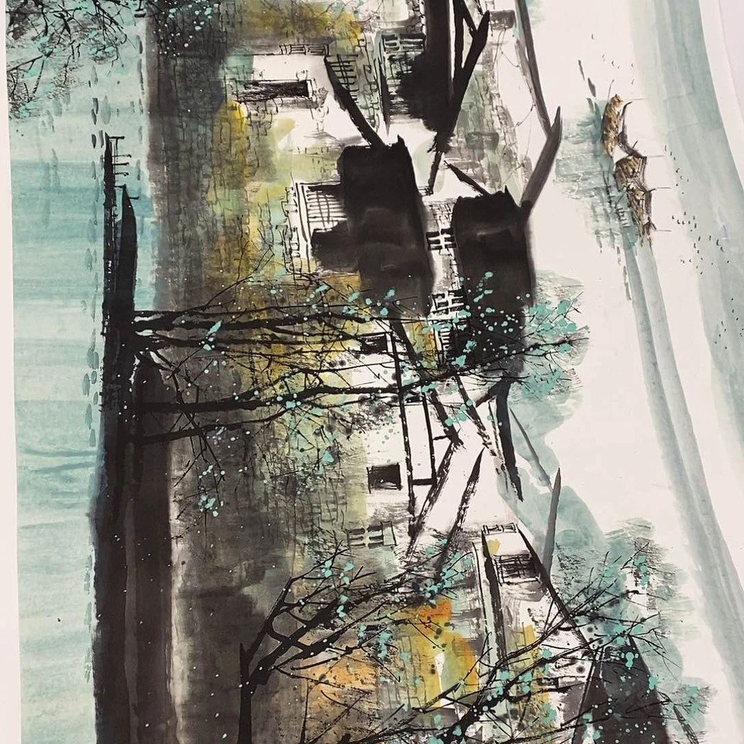 国画在**情我在上课一听到这个话题都