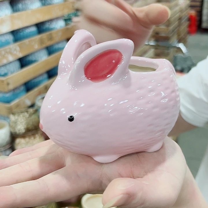 有孔.凑单10元陶瓷花盆发货！