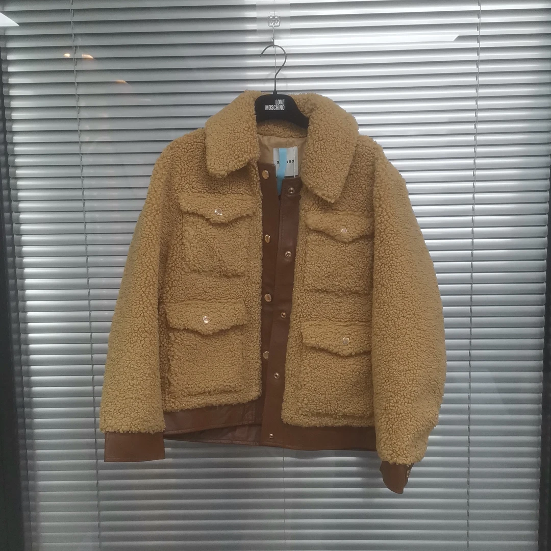 99新 SANDRO/桑德罗黛菲 泰迪外套/36码/A04484