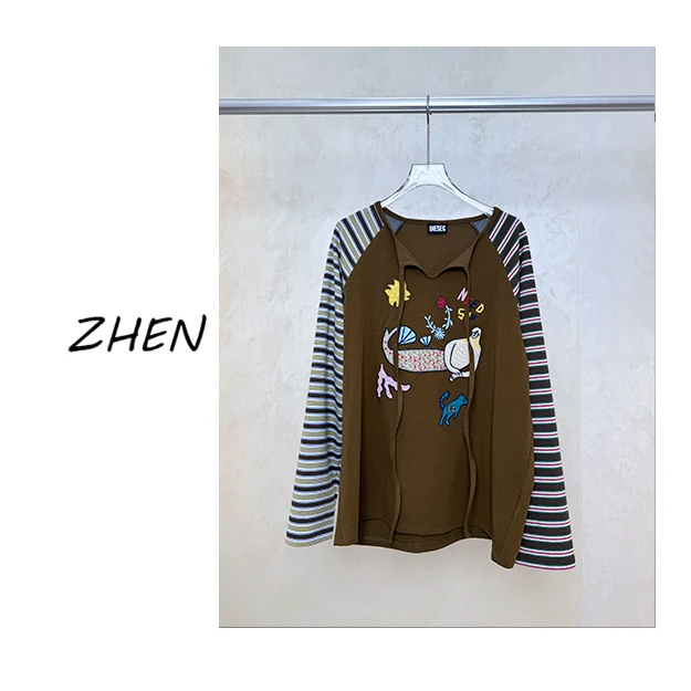【ZHEN】25K01372  2025新款时尚气质休闲百搭上衣女