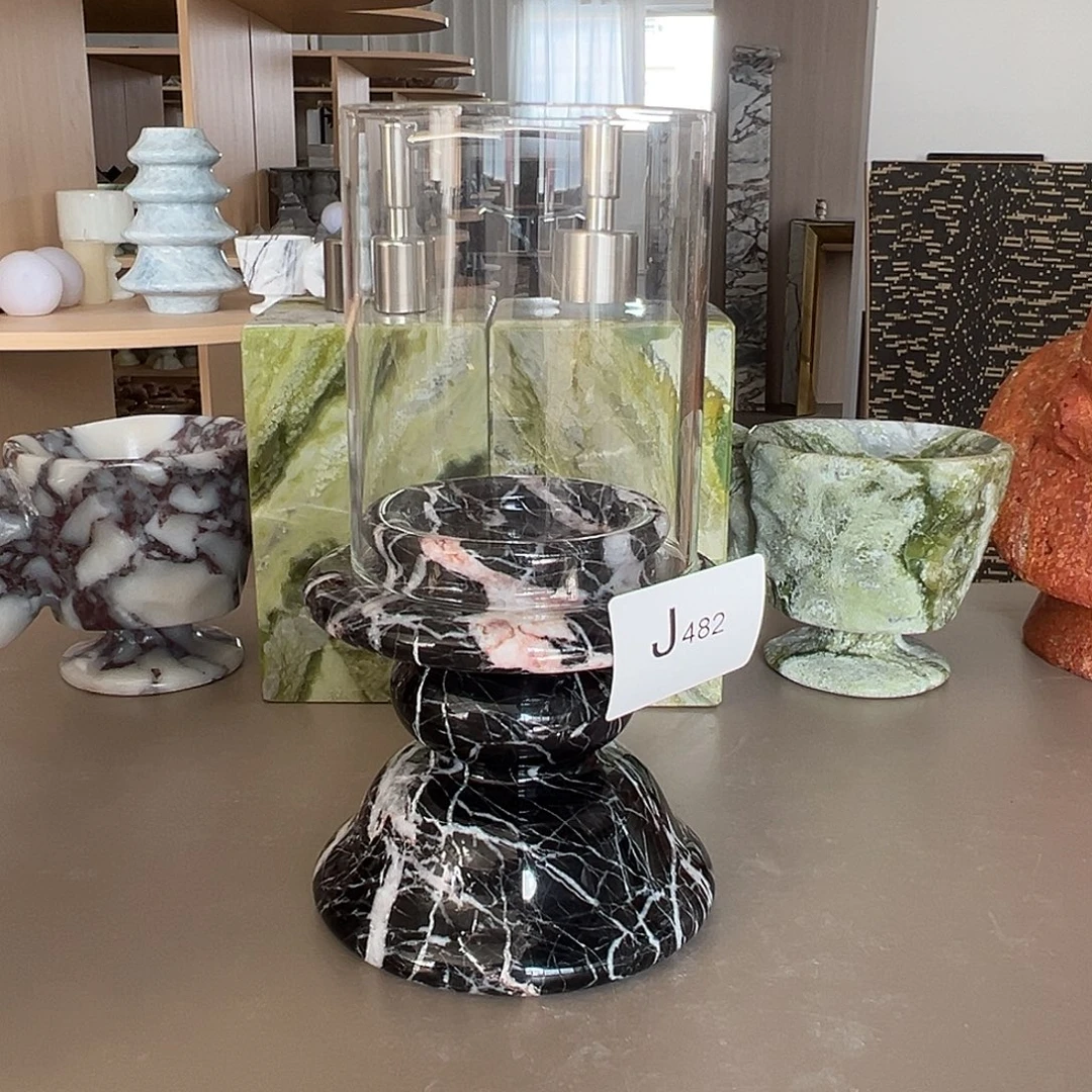 石材J482宝黑烛台