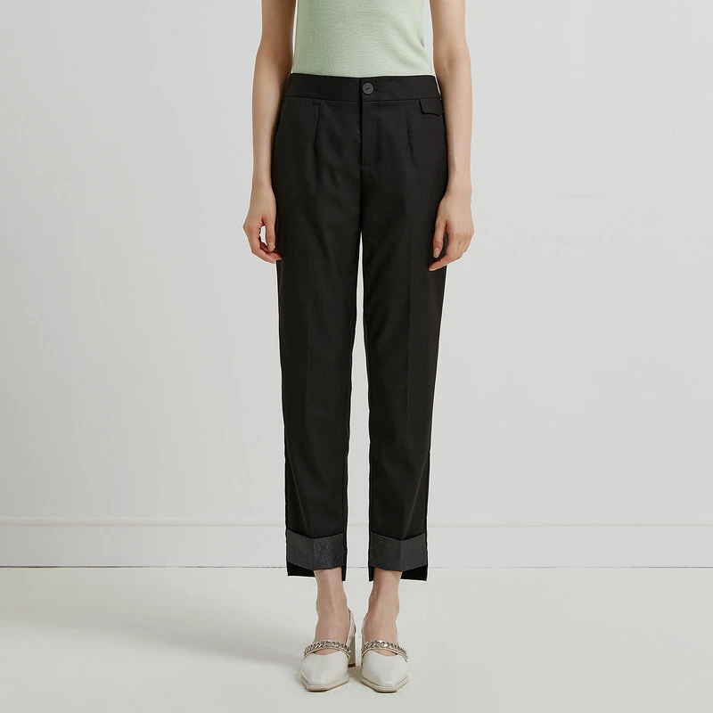【小余专属】莱芙艾迪儿通勤九分裤女装1D3K74030