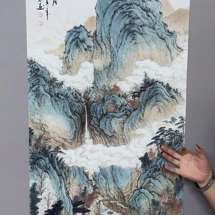 国画纯手绘国画山水画闪购链接