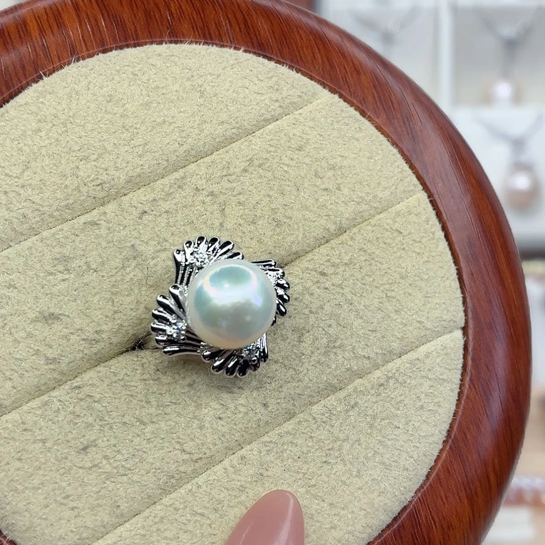 戒指淡水珍珠合金F