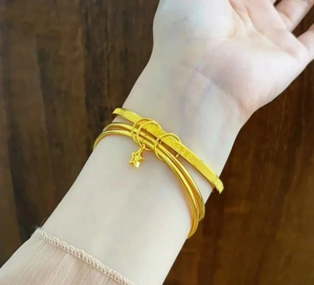 铜合金手镯 新款《三生三世520星星款手镯》时尚轻奢潮流新款