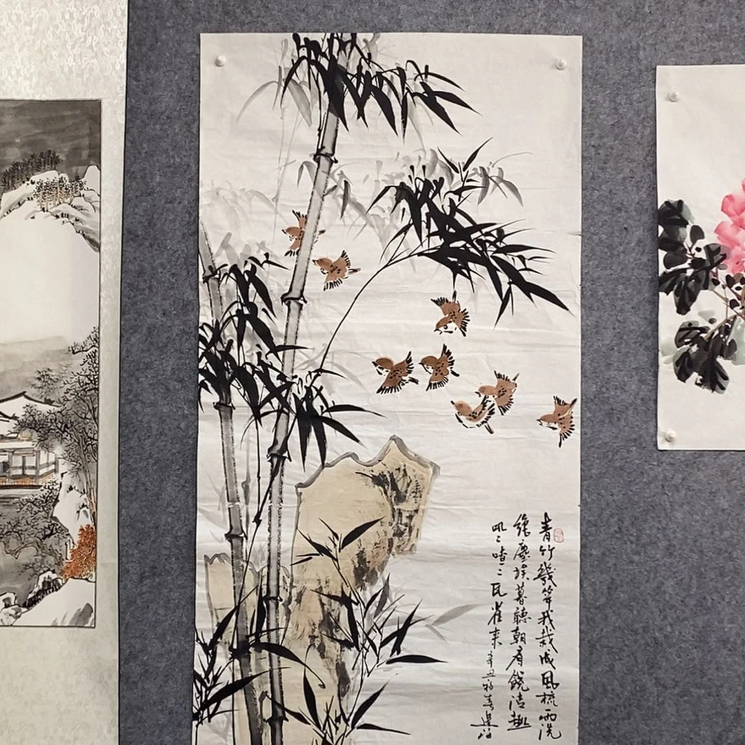 国画四尺整张竹子