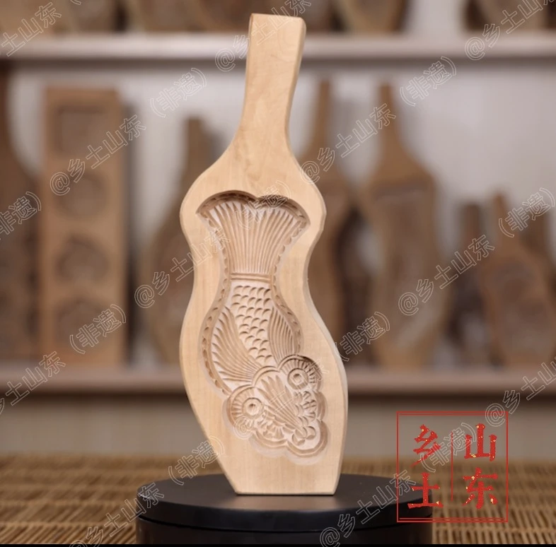 【鲤鱼】老梨木木雕过年蒸馒头包子鱼模具面食家用模子