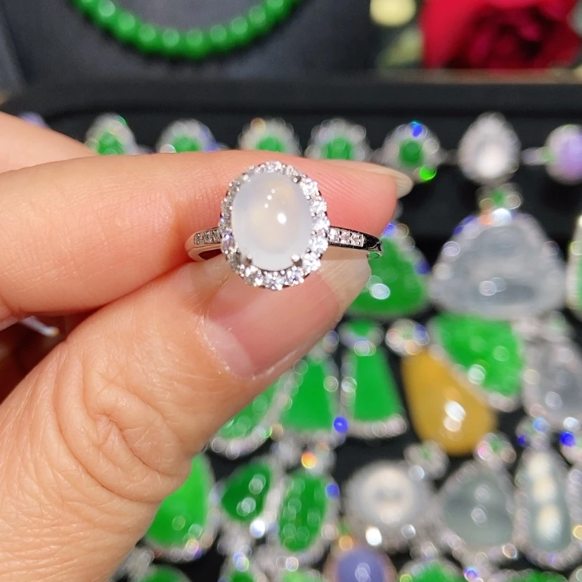 【闪购商品】翡翠戒指未镶嵌天然翡翠