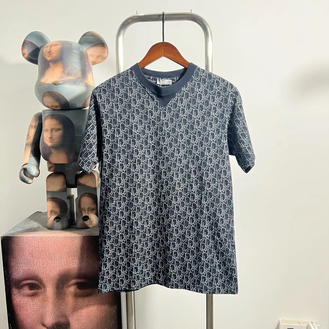 99新 DIOR/迪奥 5 Dior满印珍珠印花短袖 p1640